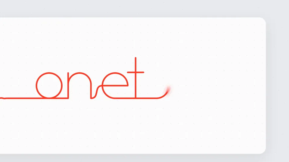 v1: a red line writes the name